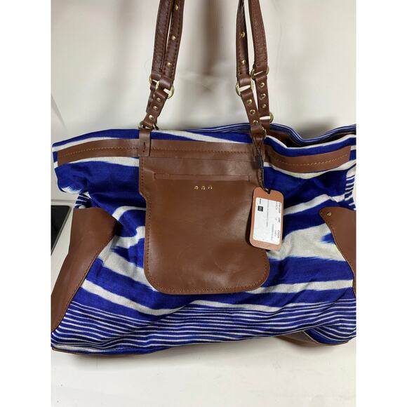 Missoni Handbags - Missoni Fiammato Blue Striped Bag NWT